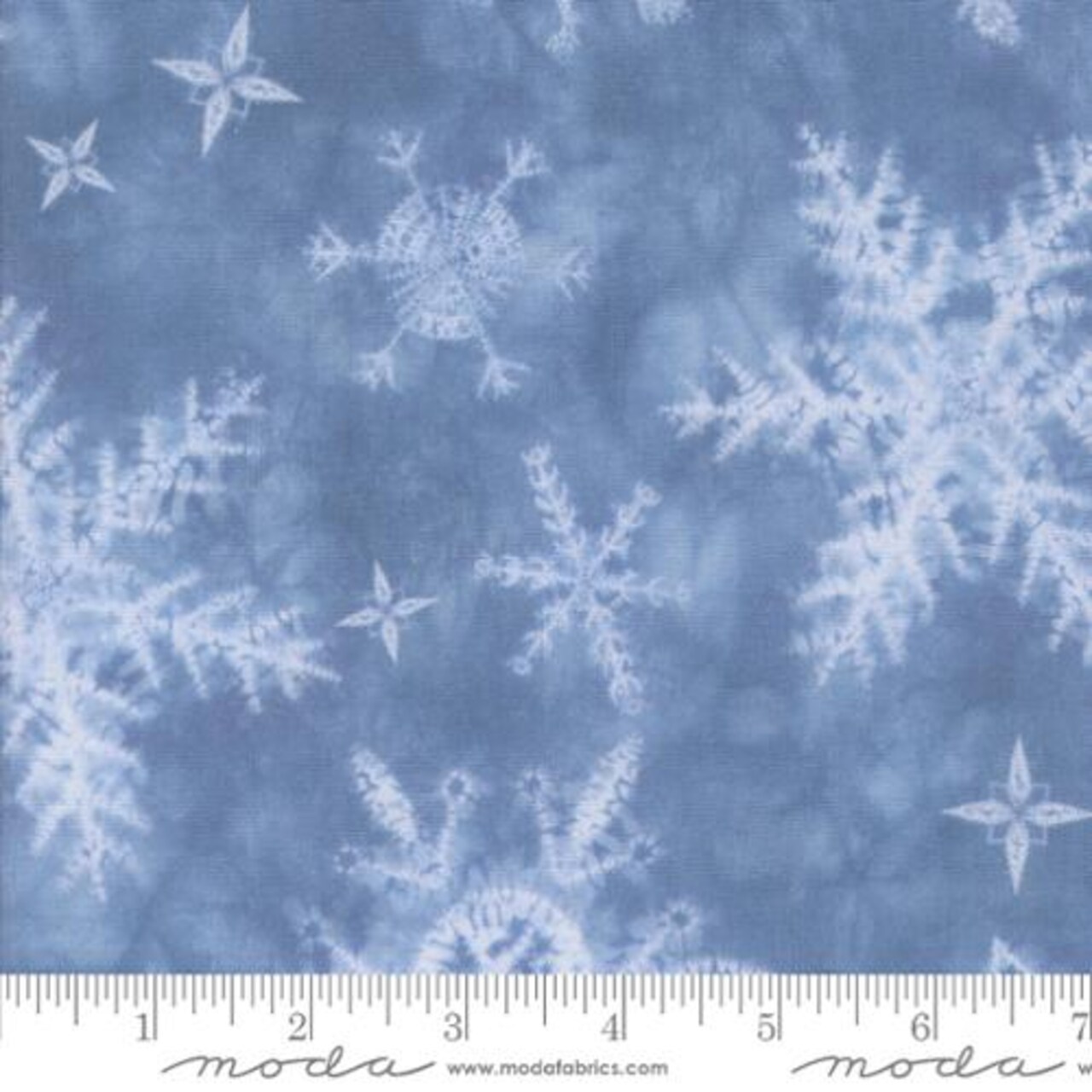 Fabric Moda Glacier Snowflakes Winter Chill by the Quarter Yard 48100-11